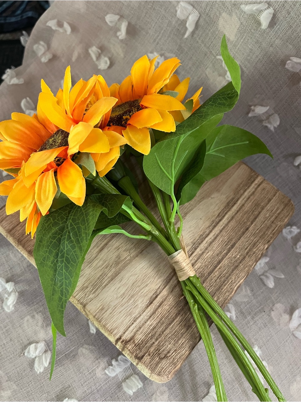 Bright Orange Faux Sunflower Bouquet - Home Accents - Picture 3 of 3